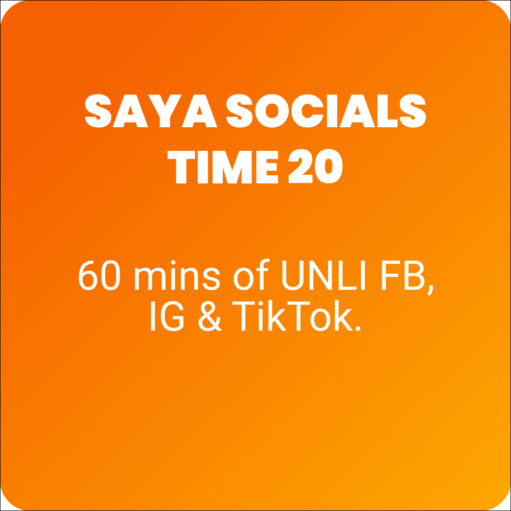 SAYA SOCIALS TIME 20
